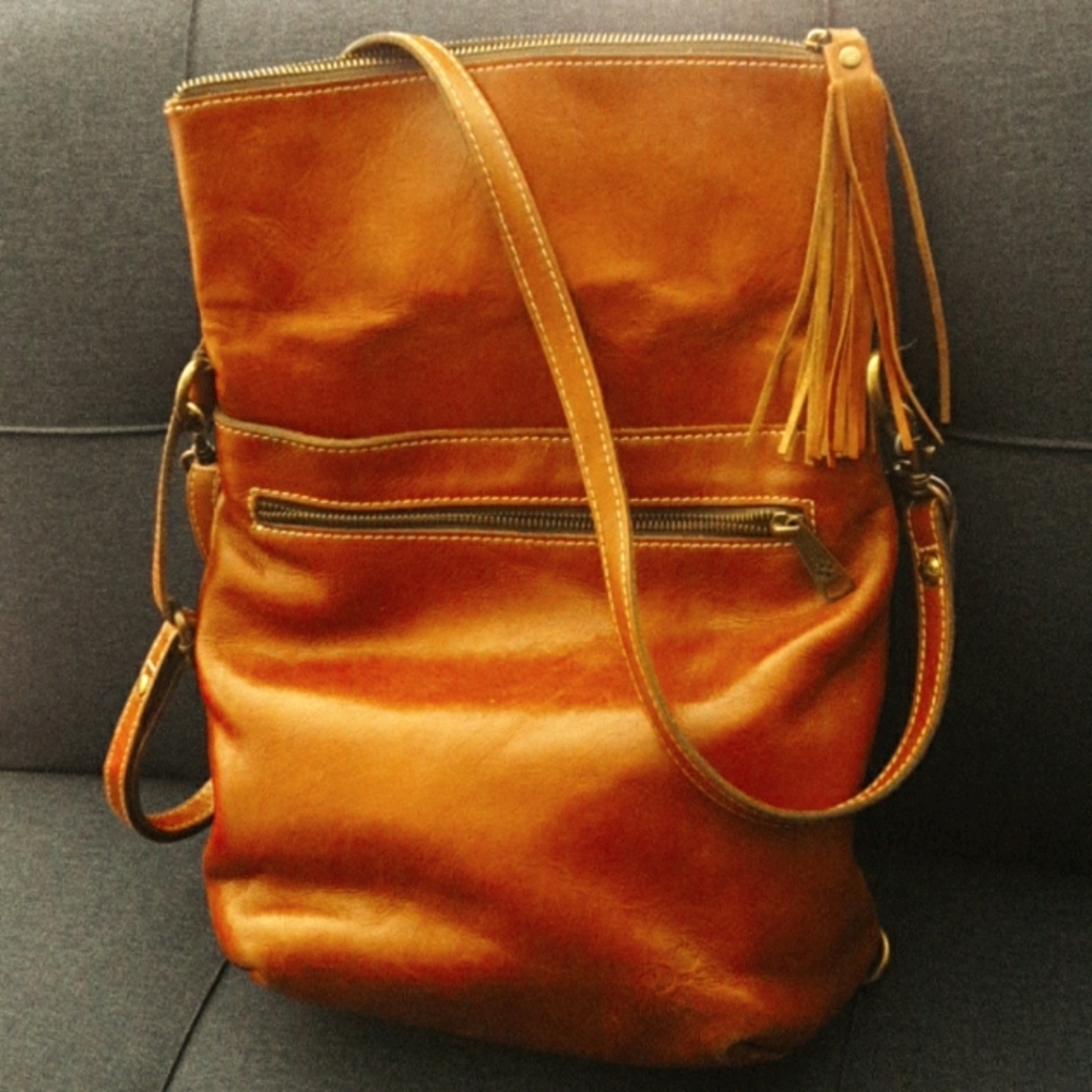 Real leather 3 styles purse